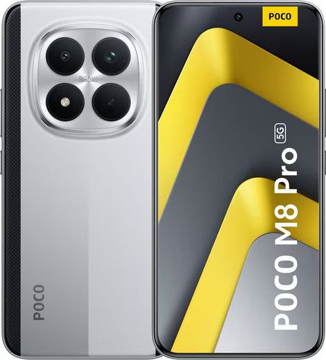 خرید موبایل شیائومی Poco M8 Pro خاکستری ظرفیت 512 گیگابایت و رم 12 گیگابایت