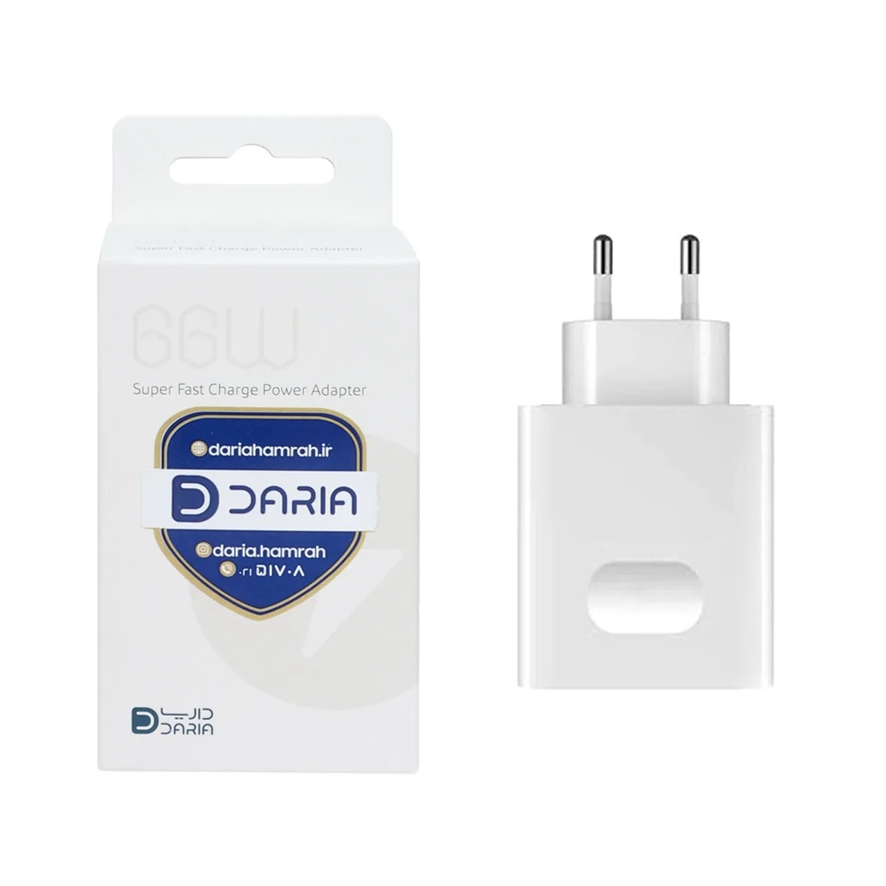 شارژر دیواری داریا مدل DA-P66E05 ظرفیت ۶۶ وات با خروجی USB Type-C